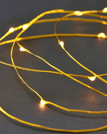 House Doctor light string 10 meters 80 lights - Brass - House Doctor
