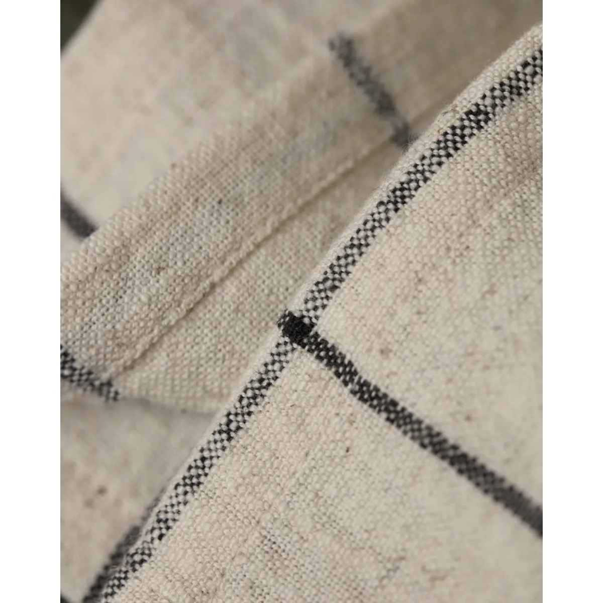 Join cloth napkin 40x40 cm 4-pack, Black-off white House Doctor