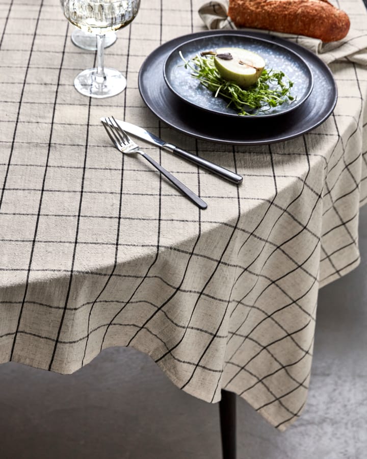 Join tablecloth 150x150 cm, Black-off white House Doctor