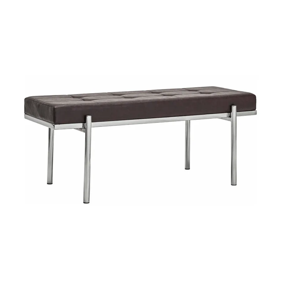Lao bench, Mulberry-chrome, 110 cm House Doctor