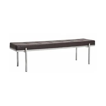 Lao bench - Mulberry-chrome, 160 cm - House Doctor