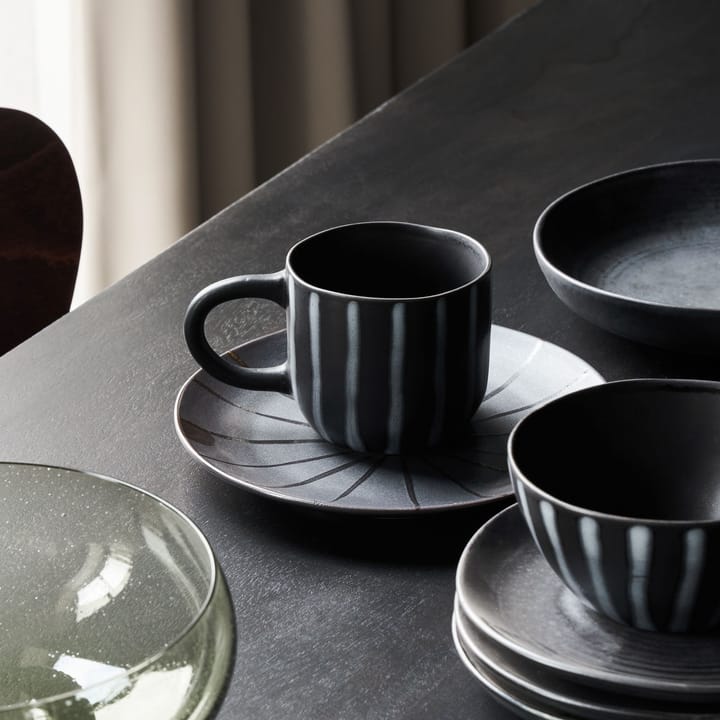 Line cup 30 cl, Black-brown House Doctor