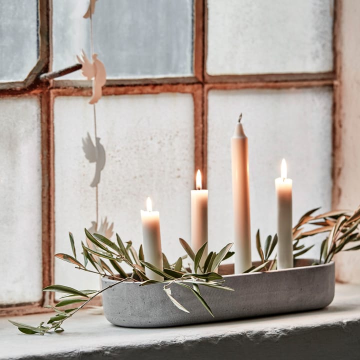 Marb advent candle stick 13x35 cm, Concrete House Doctor