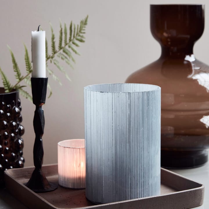 Mirr tea light holder 19 cm, Frost grey House Doctor