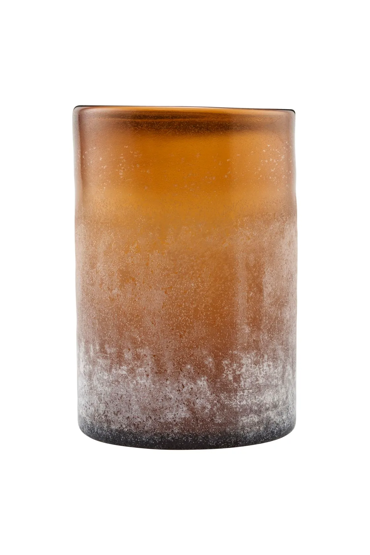 Mist candle lantern Ø13x19.5 cm, Brown House Doctor