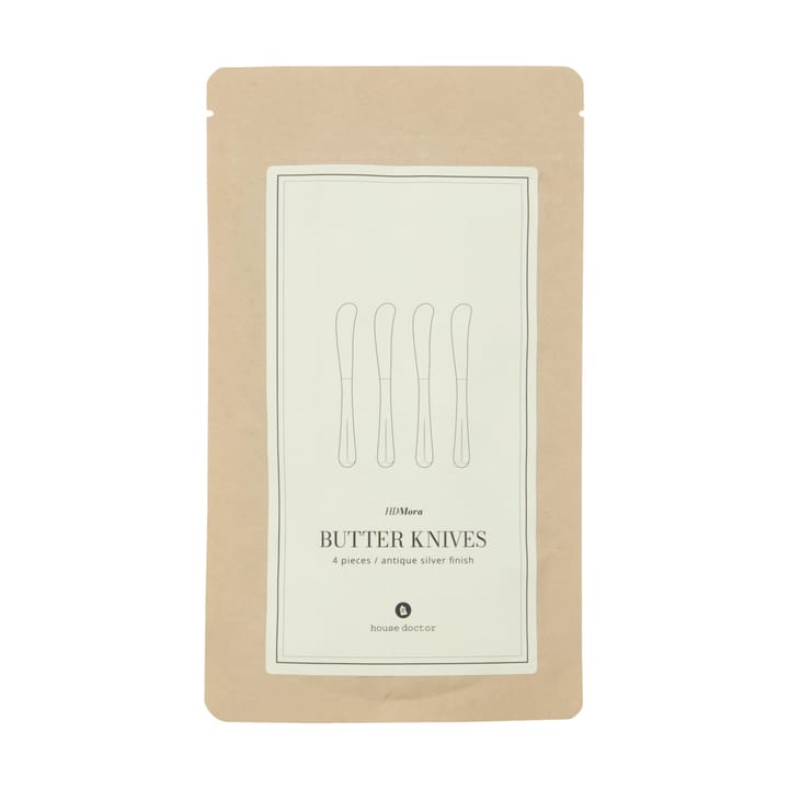 Mora butter knife 4-pack, Silver finish House Doctor