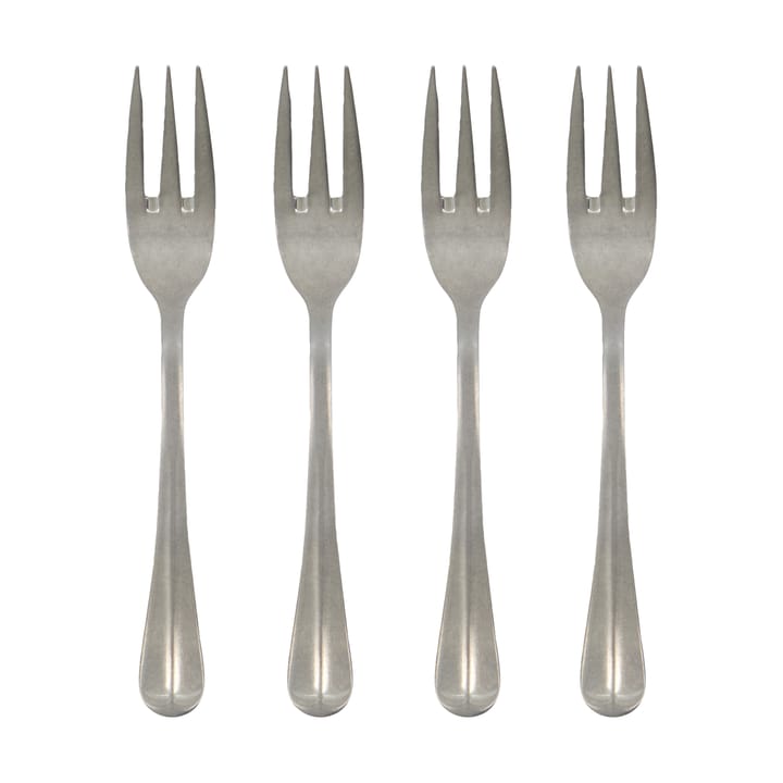 Mora cake fork 4-pack - Silver finish - House Doctor