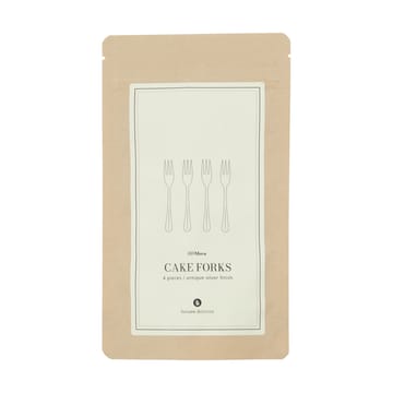 Mora cake fork 4-pack - Silver finish - House Doctor