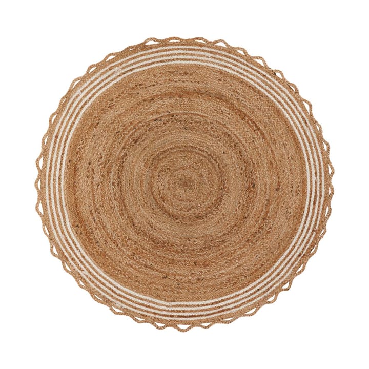 Nord Christmas tree rug Ø120 cm, Jute-white House Doctor