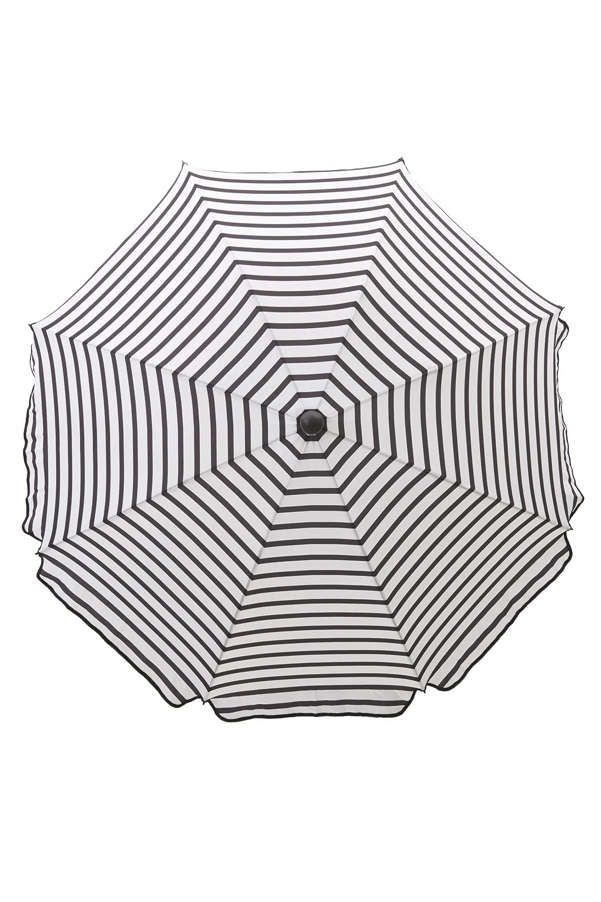 House Doctor Octagon parasol 180 cm Black and white