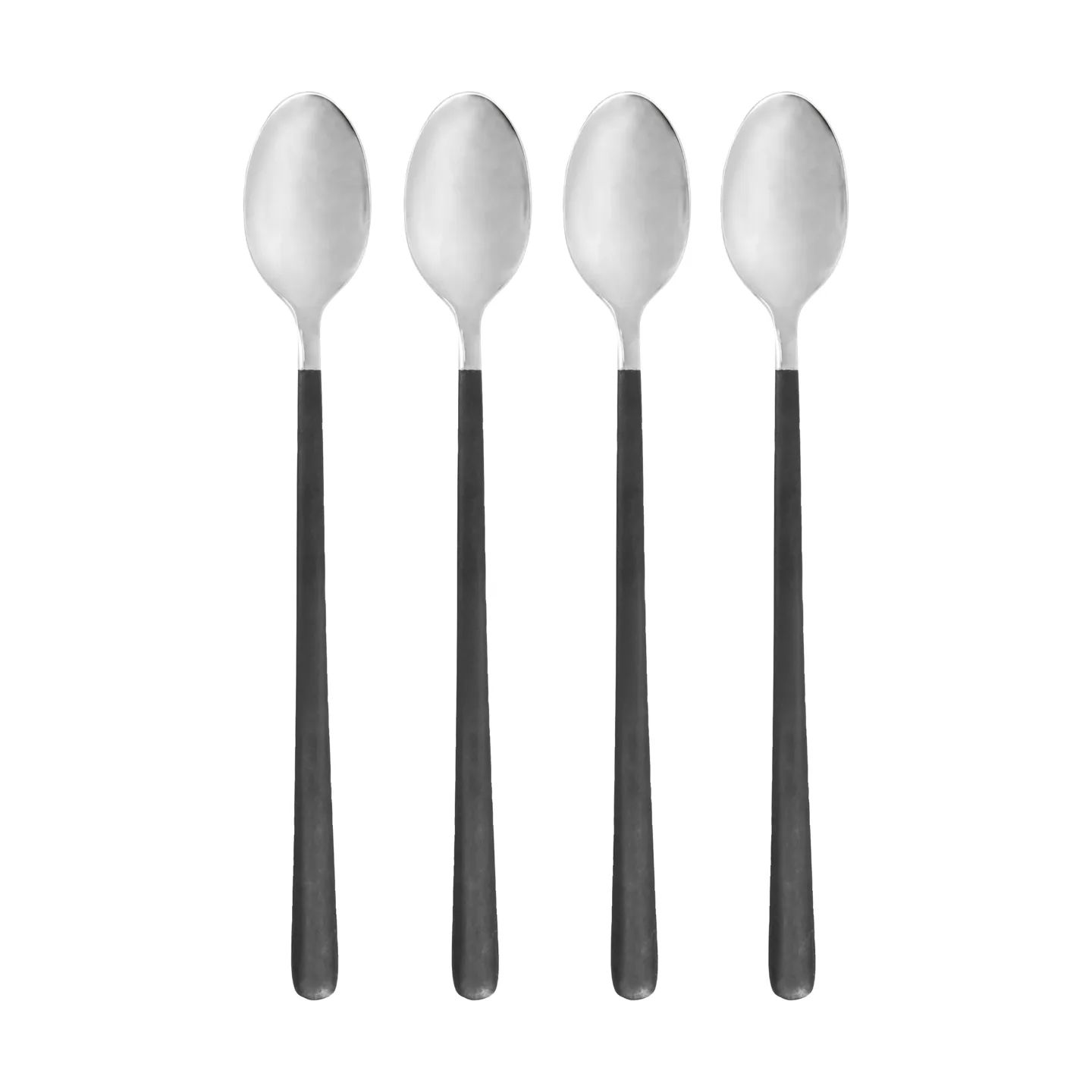 Ox long spoon 4-pack, Black-silver House Doctor