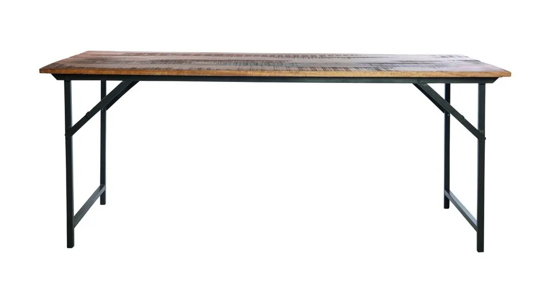 Party dining table foldable 80x180 cm, Mango wood House Doctor