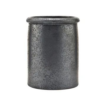 Pion flower pot Ø11.5 cm - black-brown - House Doctor