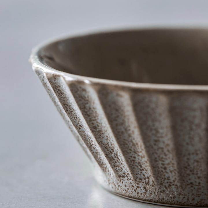 Pleat bowl Ø15 cm, Grey-brown House Doctor