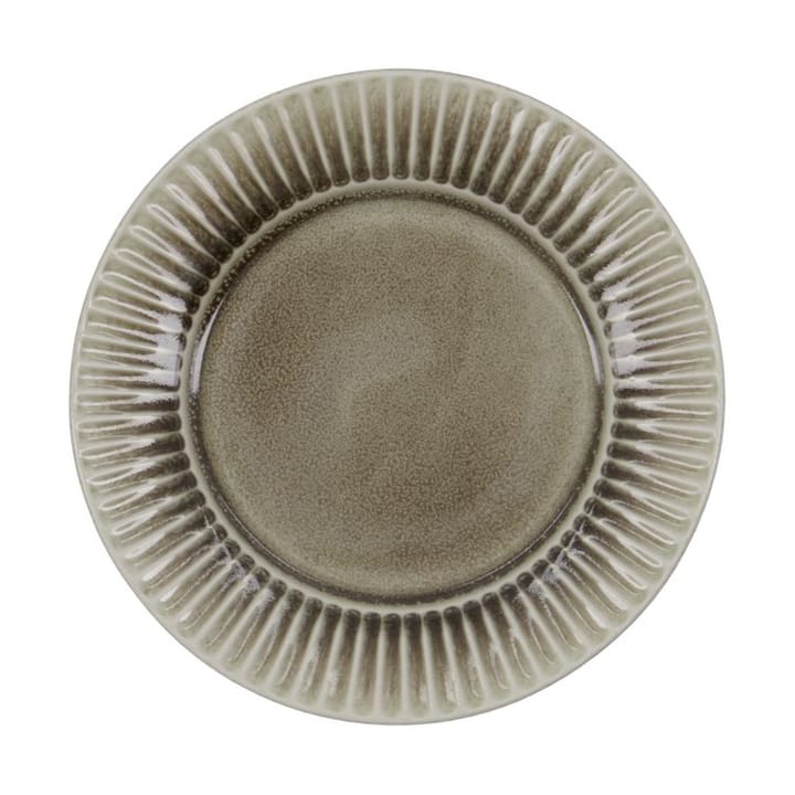 Pleat breakfast plate Ø22 cm - Grey-brown - House Doctor