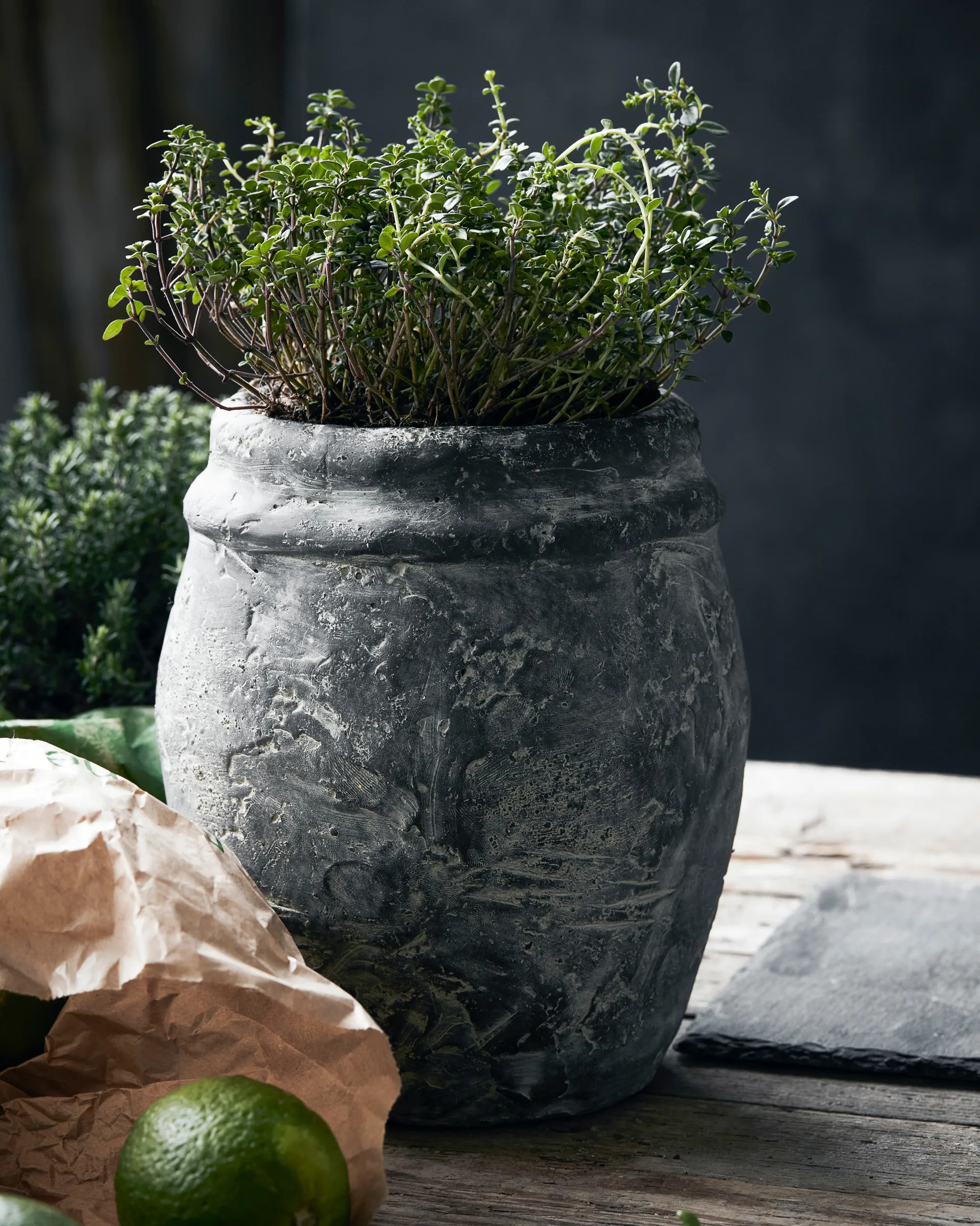 Rube flower pot Ø16 cm, grey House Doctor