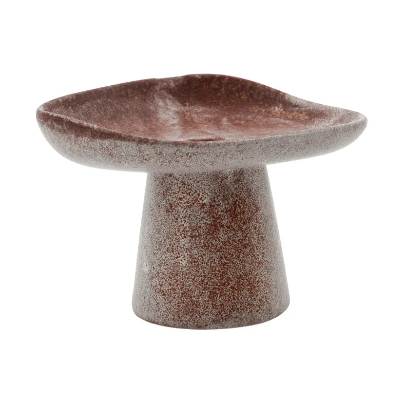 Shay candle holder, Suede brown House Doctor