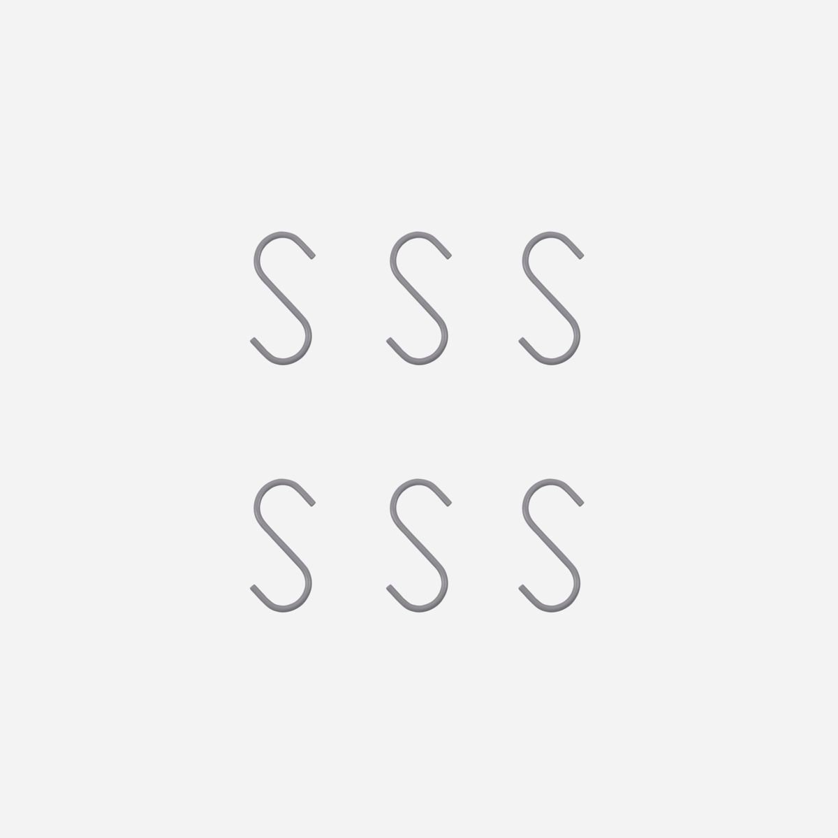 House Doctor Snap hook 3x6 cm 6-pack Iron