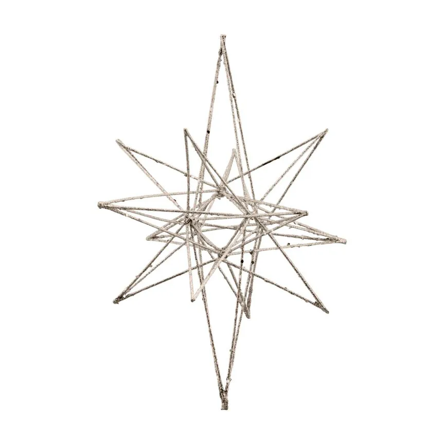 Star Christmas decoration 14x25 cm, Champagne House Doctor