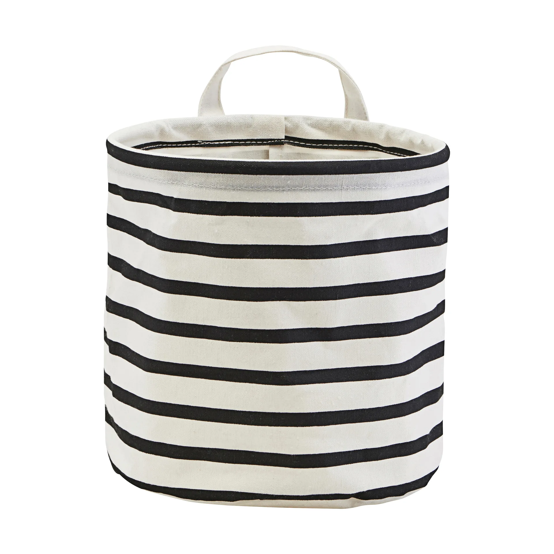 Stripes storage basket, Black-white House Doctor