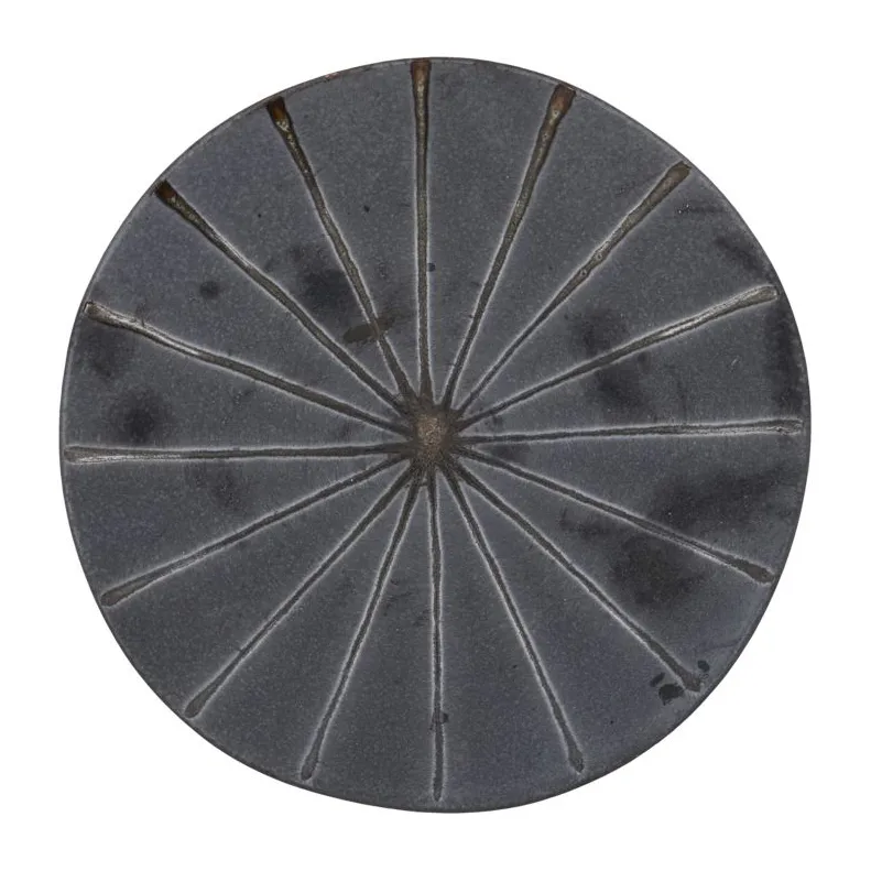 Suns plate Ø19.5 cm, Dark brown House Doctor