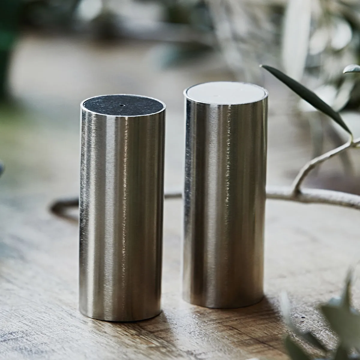 Tall salt- and pepparset, silver House Doctor