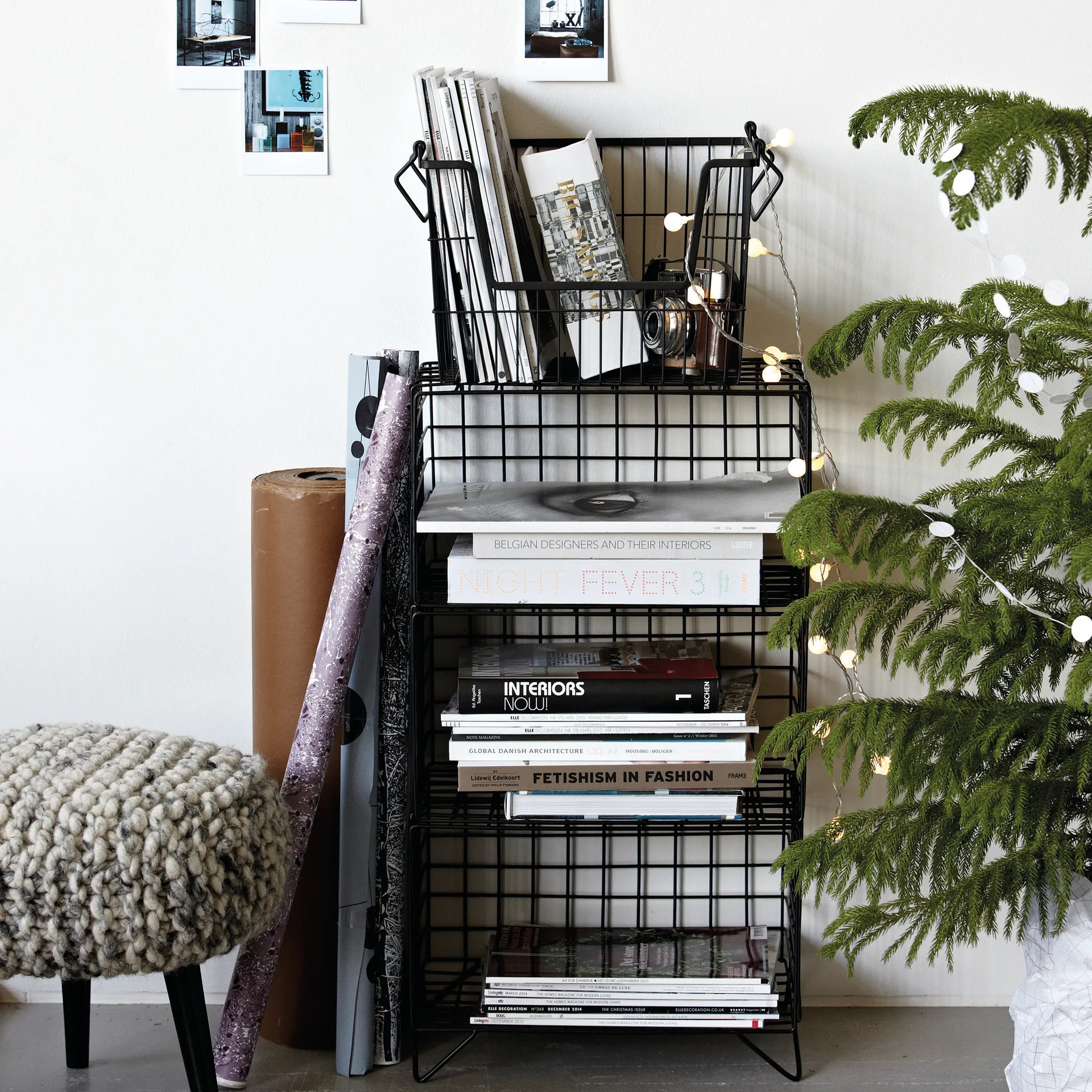 TAW storage basket large, matte black House Doctor