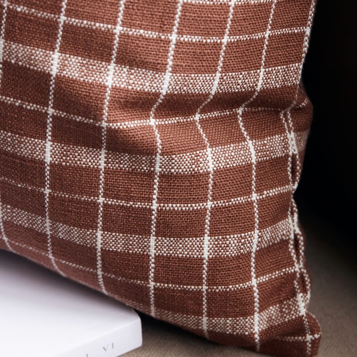 Thame pillowcase checked 50x50 cm, Brown House Doctor