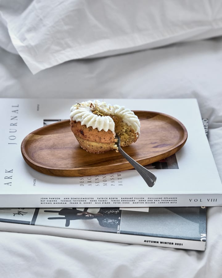 Wood tray 12.5x22.5 cm 2-pack, Nature House Doctor