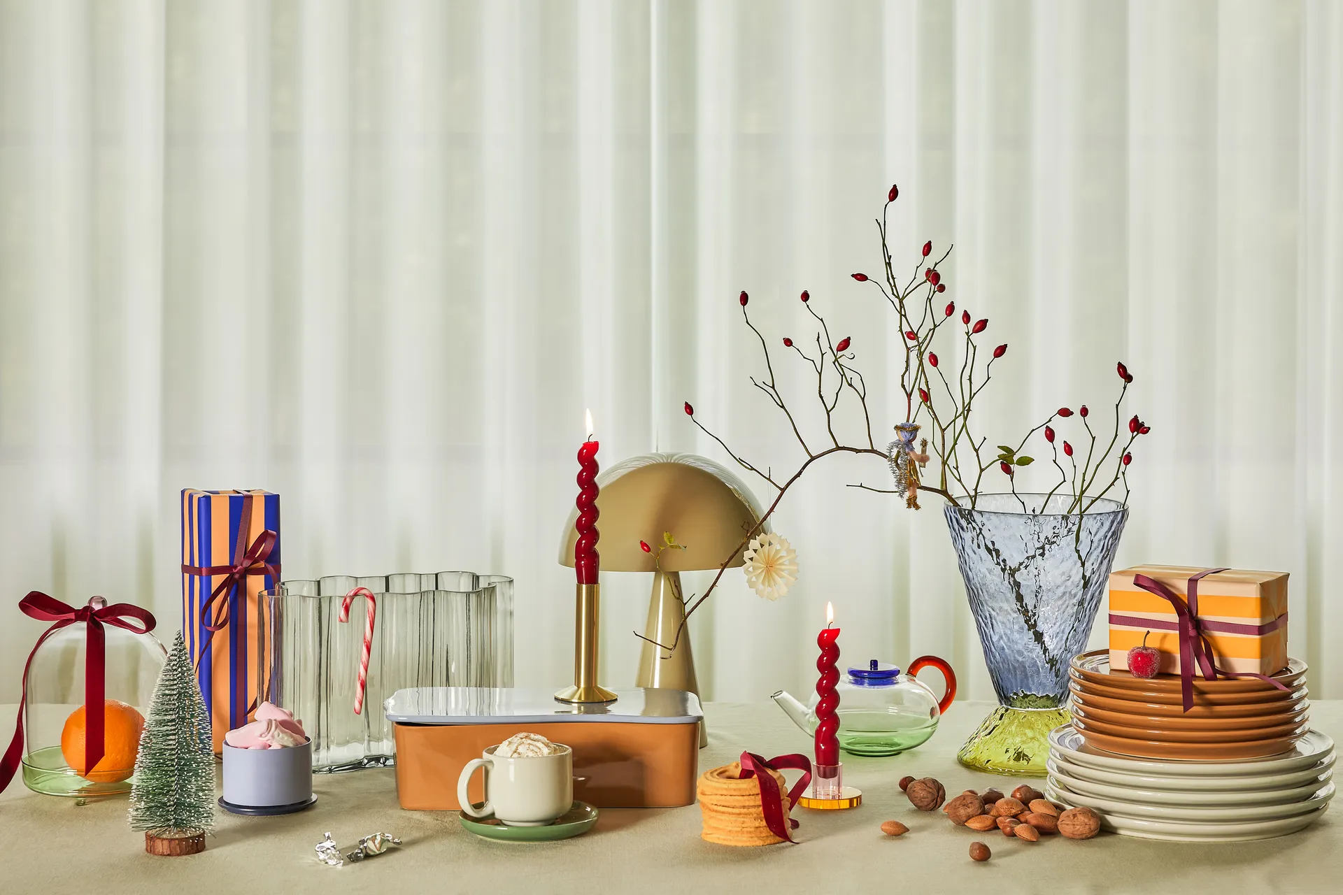 Abyss vase, Blue Hübsch Interior