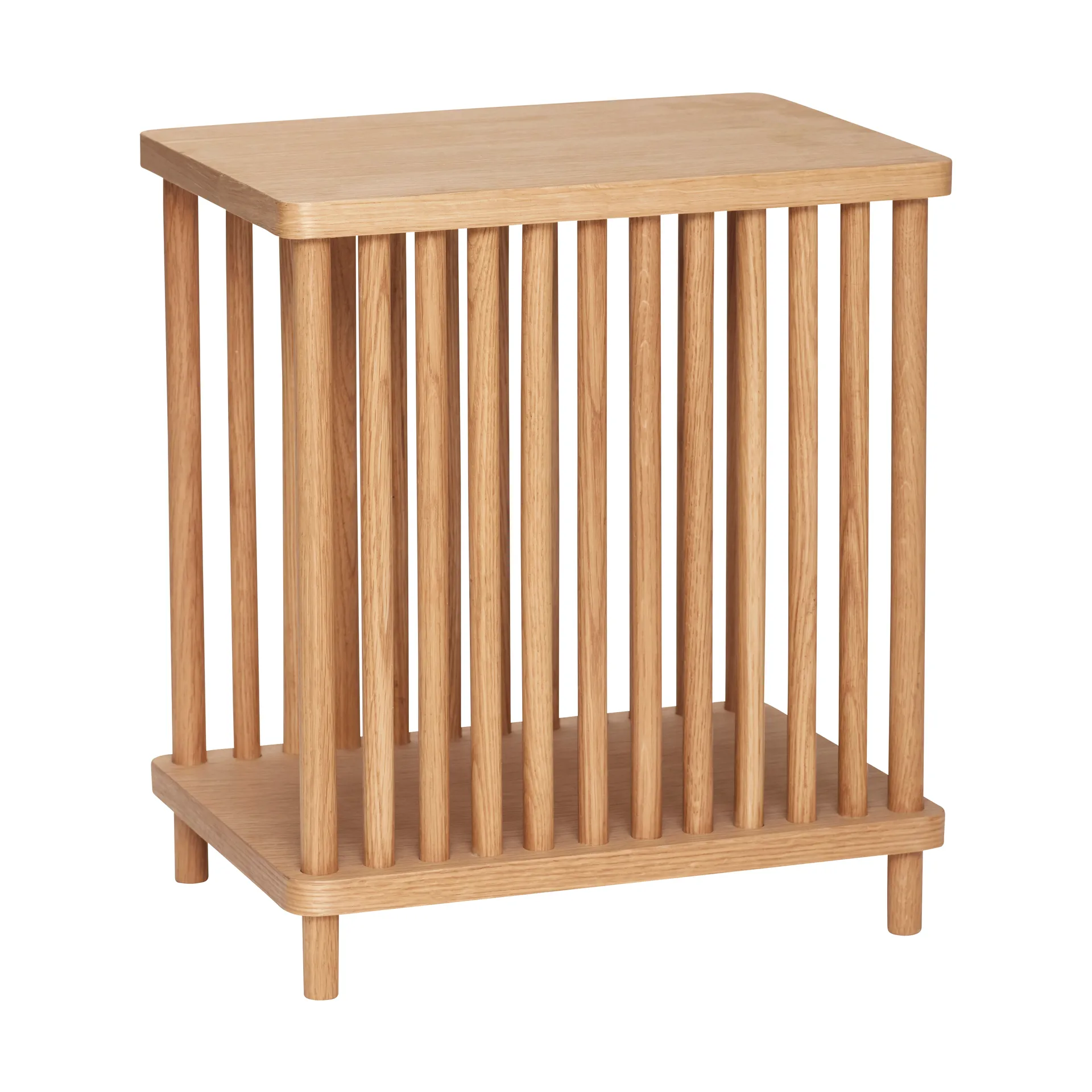 Acorn magazine rack, Oak Hübsch Interior