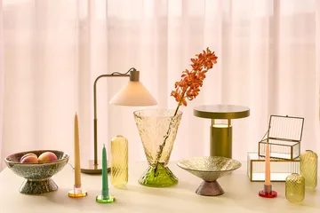 Astra candle holder small - Blue-green - Hübsch Interior