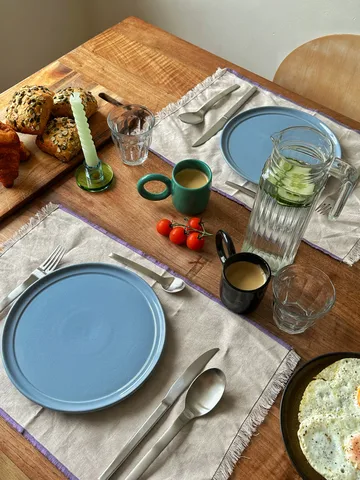 Astra candle holder small - Blue-green - Hübsch Interior