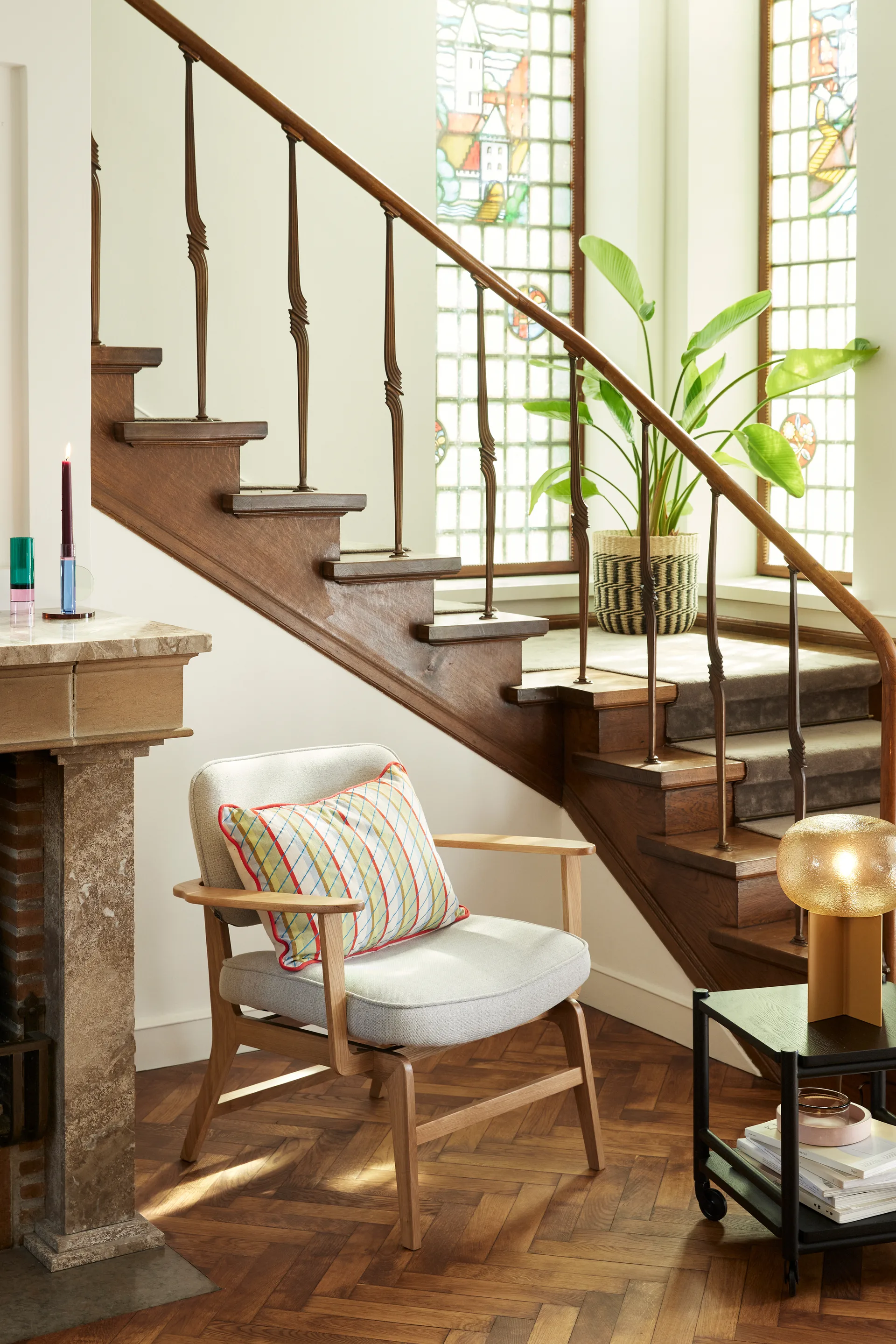 Astro candleholder, Blue Hübsch Interior