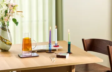 Astro candleholder - Blue - Hübsch Interior