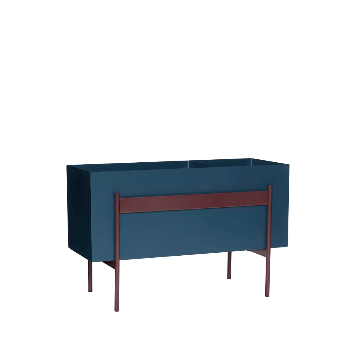 Awe flower box, Petrol-burgundy Hübsch