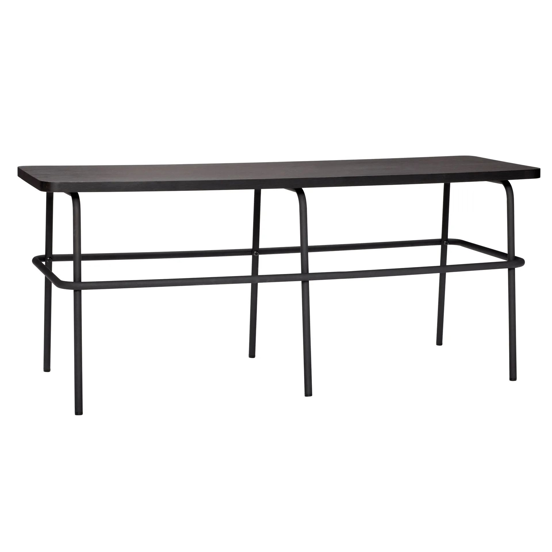 Bench 46x110cm, Metal-black Hübsch Interior