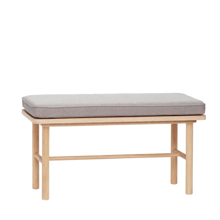Bench with cushion 40x85 cm - Nature-grey - Hübsch