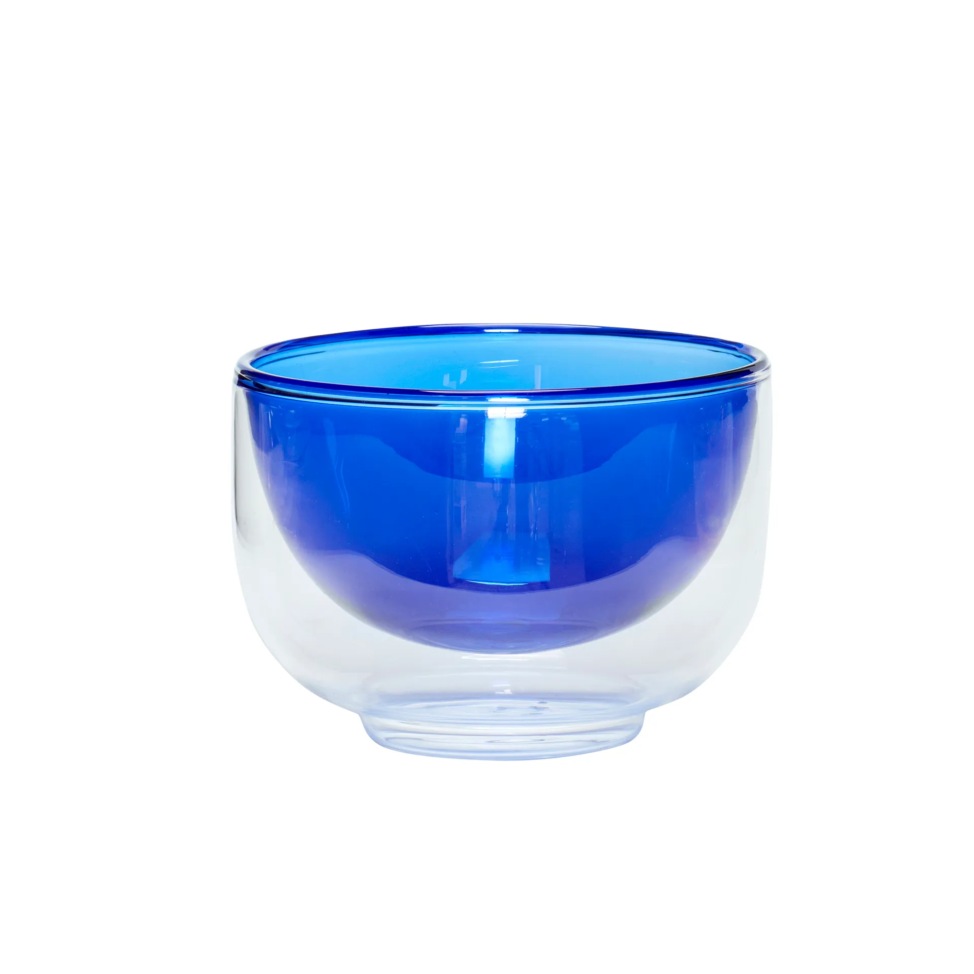 Bowl Ø13 cm, Clear-blue Hübsch Interior