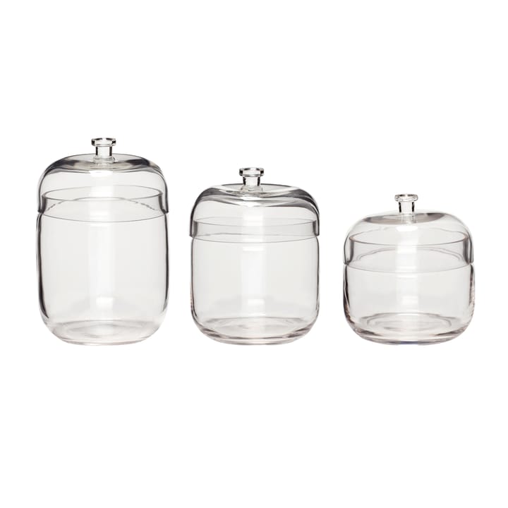 Can 3-pack - Clear - Hübsch