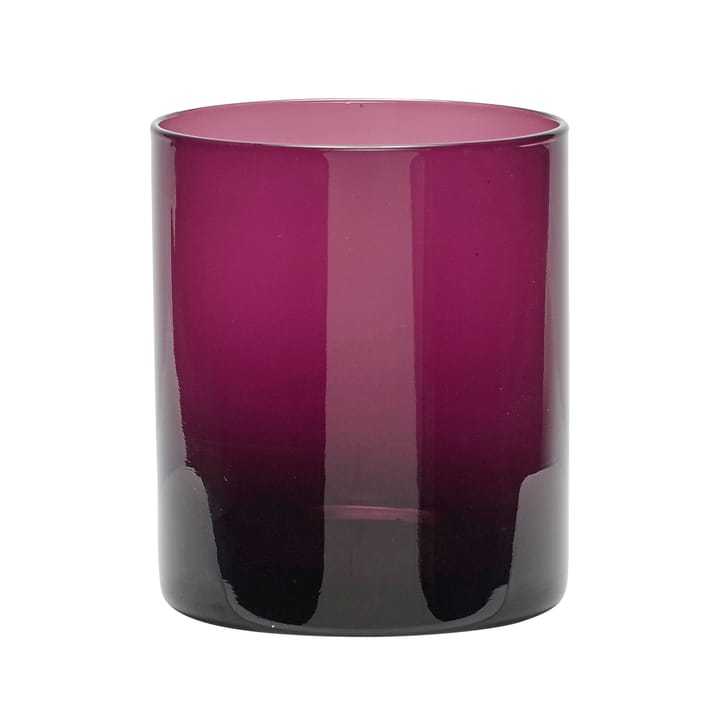 Candle lantern Ø9 cm - Purple - Hübsch
