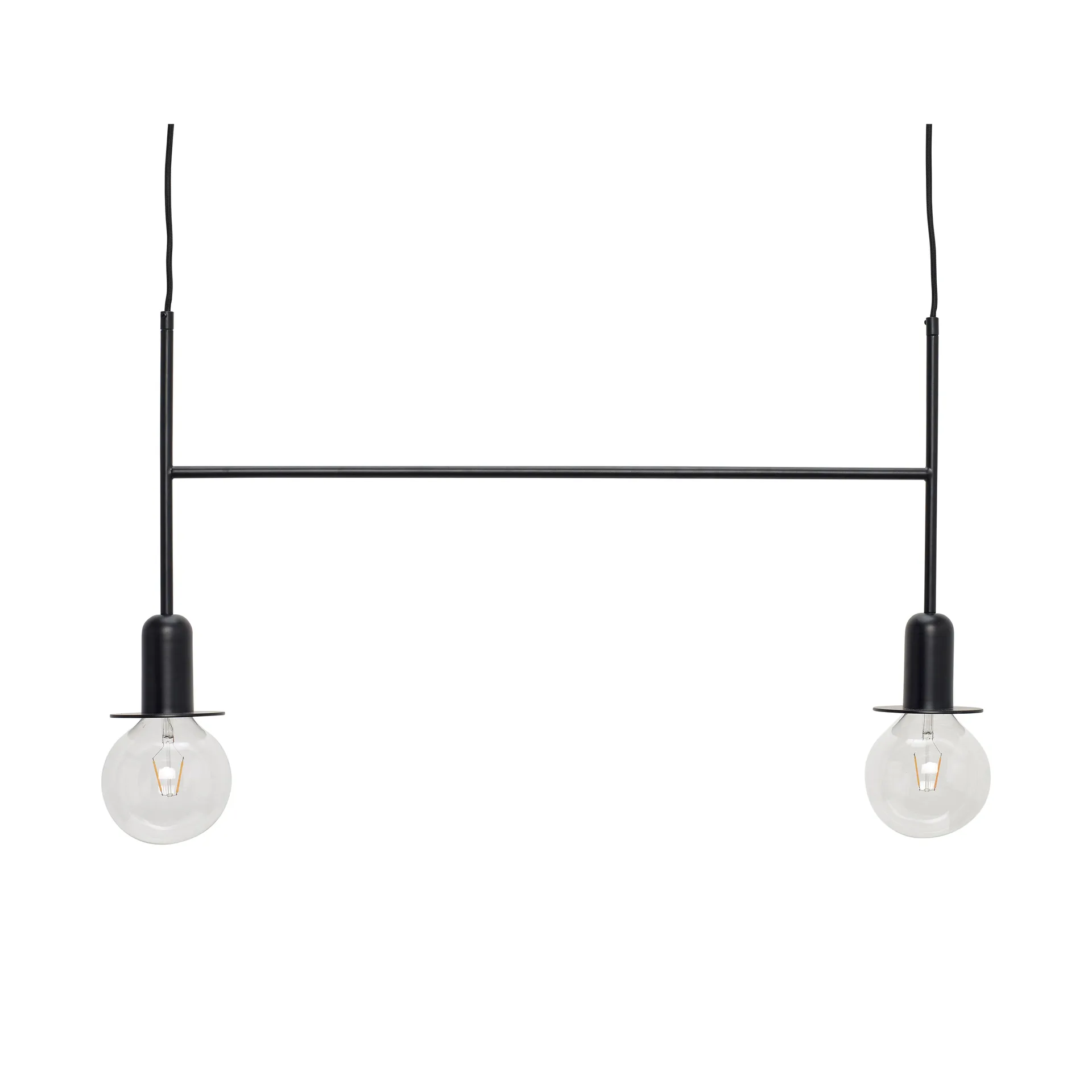 Ceiling lamp with light bulbs, Black Hübsch