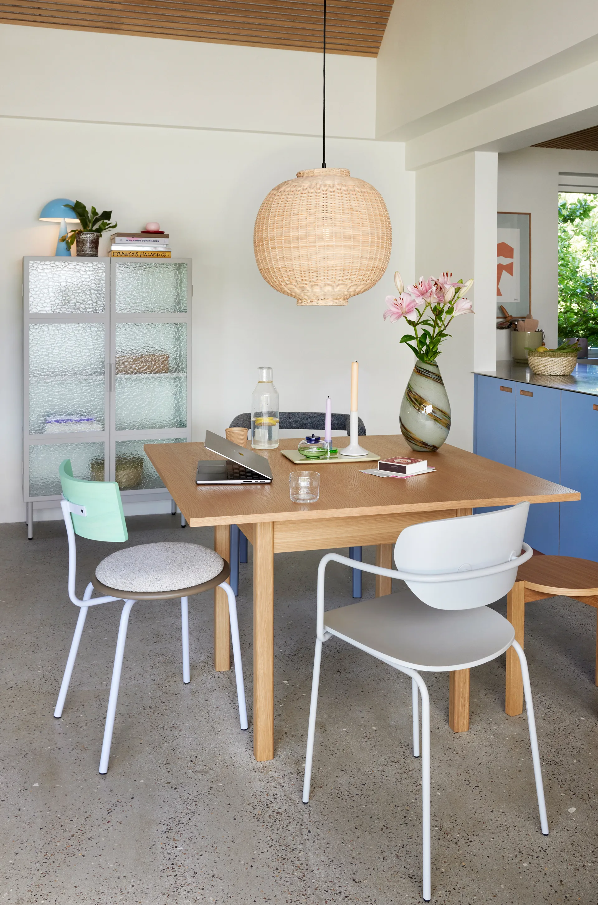 Chand Round pendant, Natural Hübsch Interior