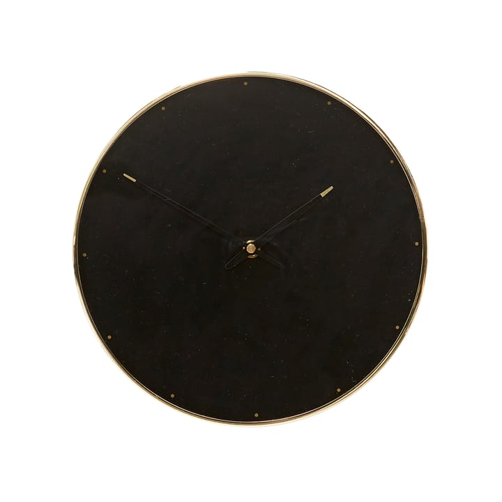 Clock Ø28 cm, Black Hübsch
