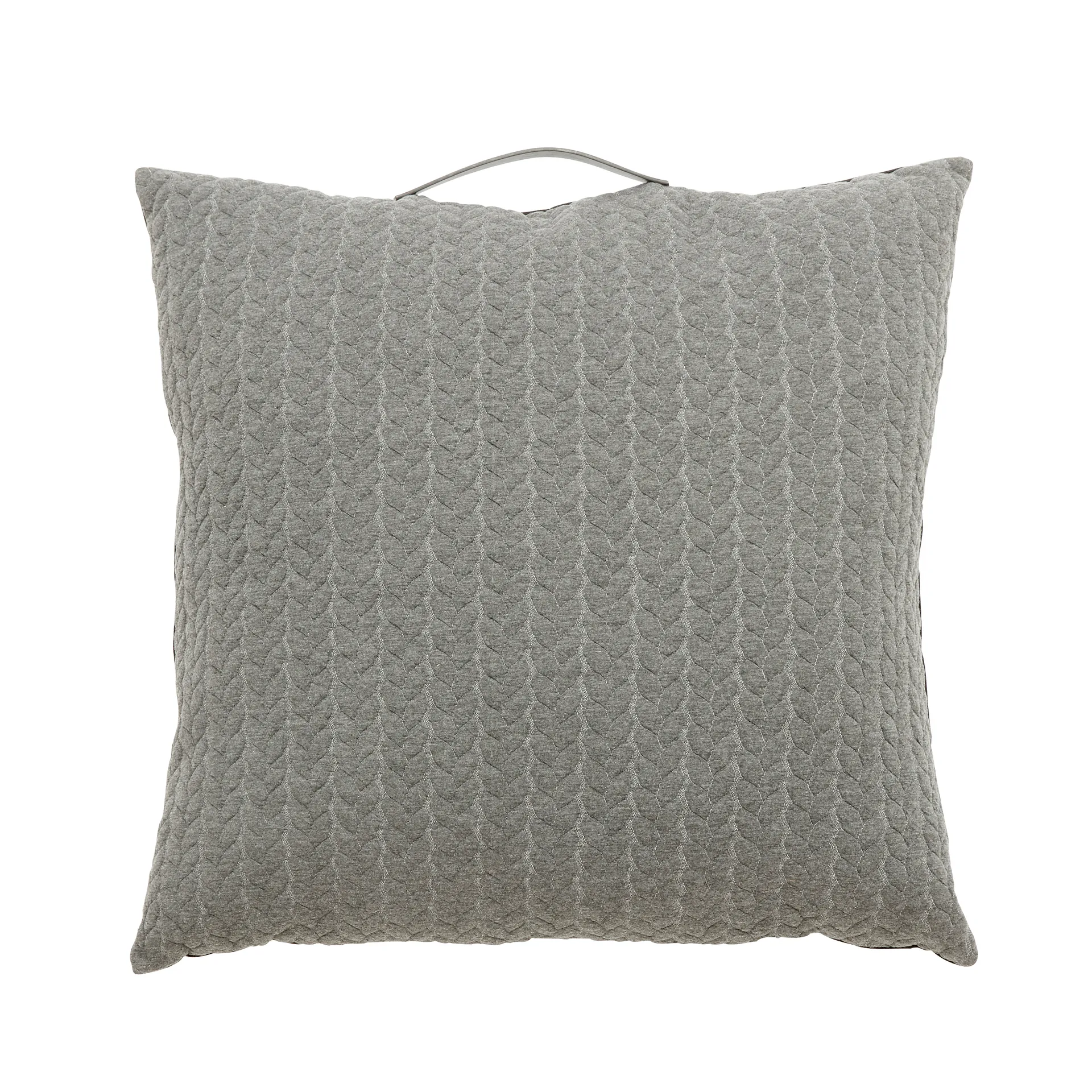 Decorative cushion with handle 60x60 cm, Gray Hübsch Interior