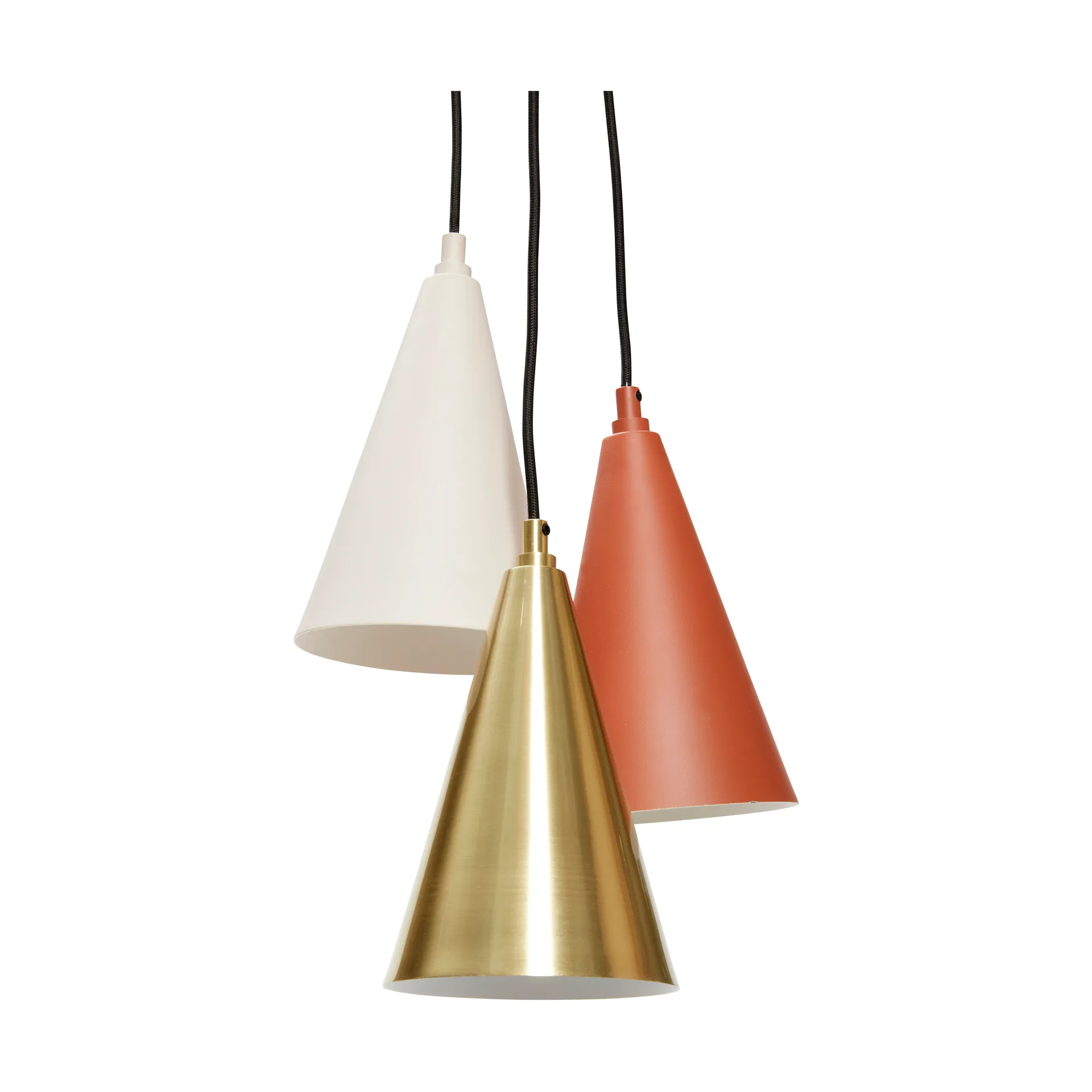 Drop Pendant 3 pcs, Brown-brass-beige Hübsch Interior
