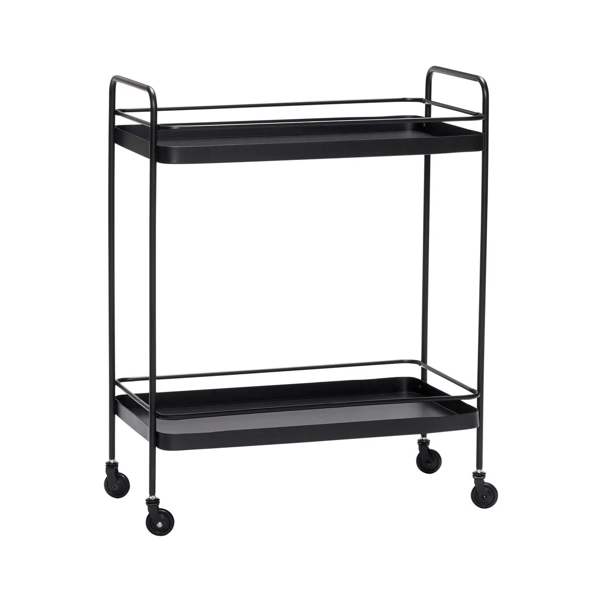 Enjoy Rolling table 62x34 cm, Black Hübsch Interior