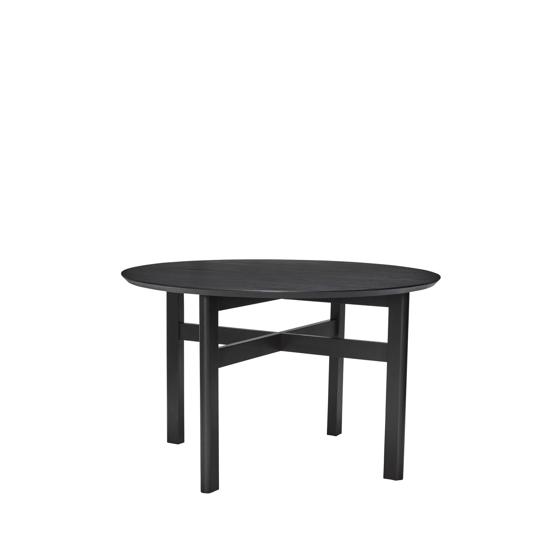 Fjord dining table Ø120x75 cm, Black Hübsch Interior