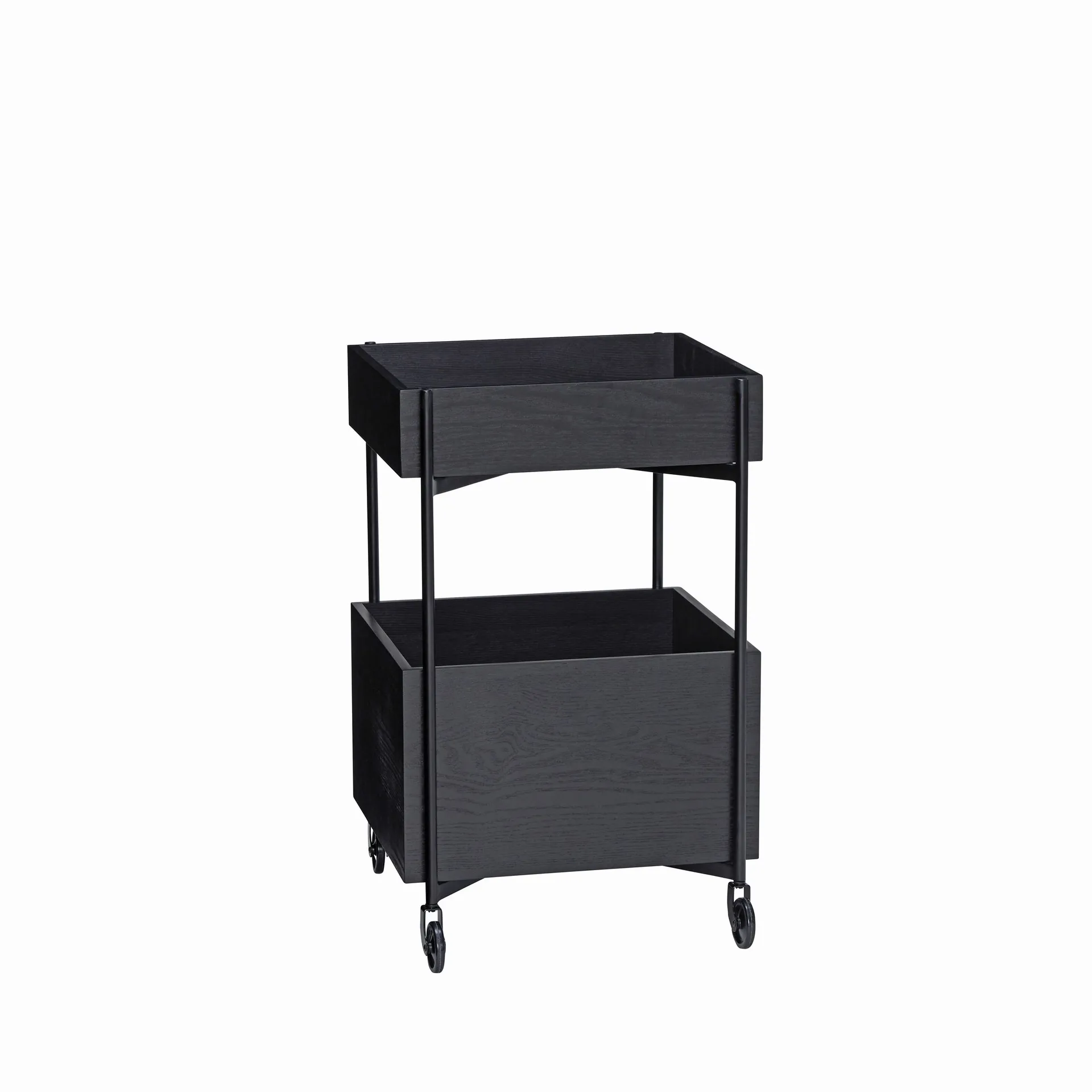 Fresh Rolling Cart 70 cm, Black Hübsch Interior