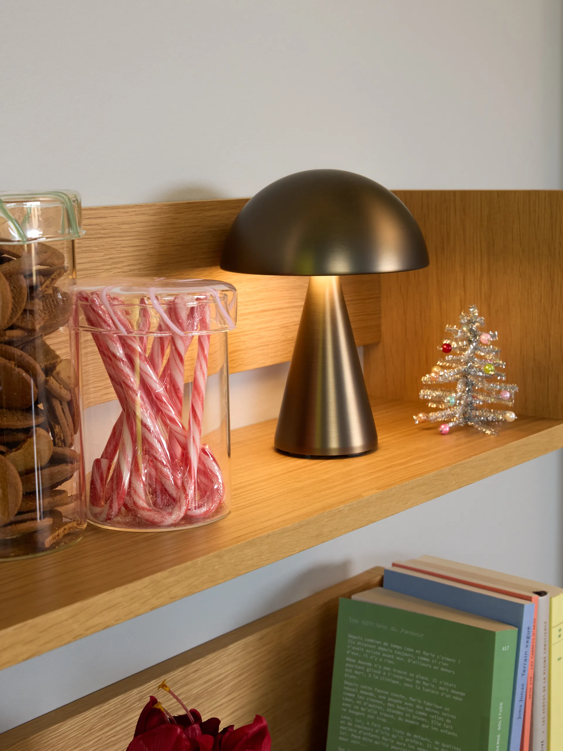 Heir storage jar glass medium, Pink Hübsch Interior